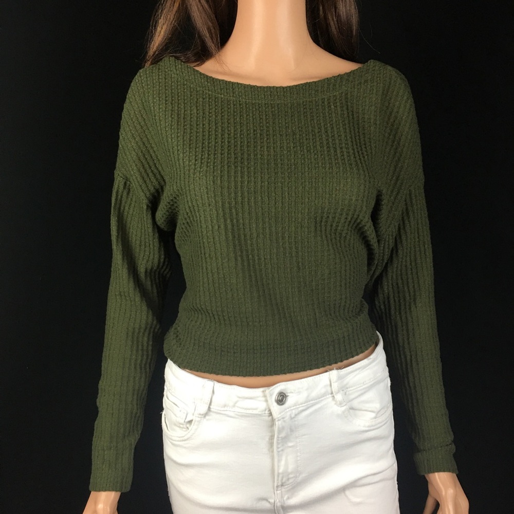 Popular Long Sleeve Ribbed Top - Picture 2 of 7